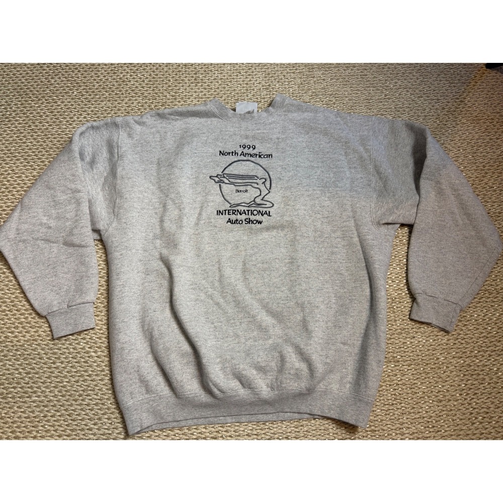 Vintage 1999 North American International Auto Show Detroit Lee Sweatshirt XL